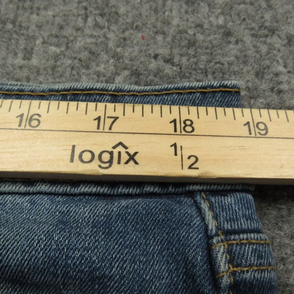 Levis 502 Jeans Mens 36x31 Blue Taper Fit Faded Red Tab‎ Distressed